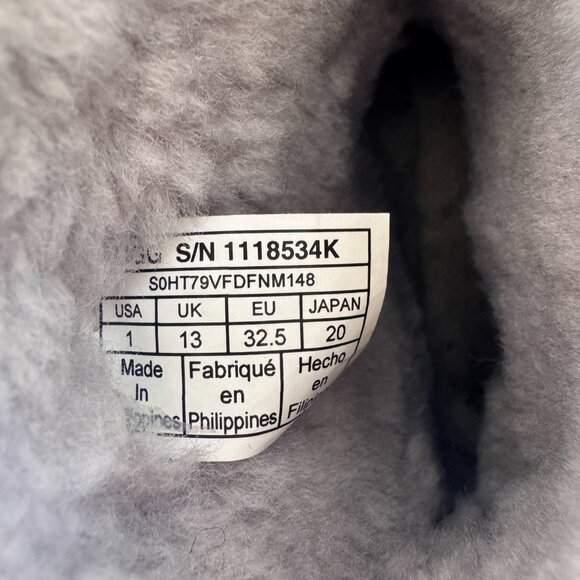 UGG Kids Classic II Shimmer Boots Size 1 Youth | Metallic Mini Shearling Winter - Picture 11 of 13